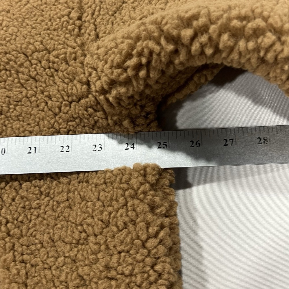 Everlane The ReNew Fleece Full Zip Shearling Inspired Teddy Bear Jacket Sz Large - Picture 8 of 9